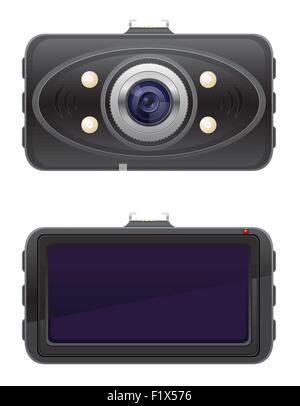 car recorder vector illustration isolated on white background Stock Vector