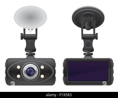 car recorder vector illustration isolated on white background Stock Vector
