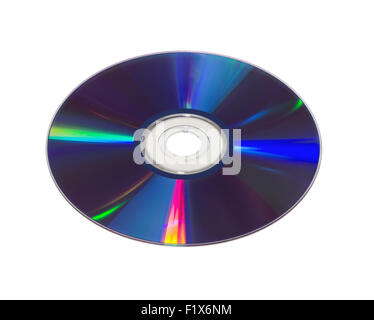 compact discs on the white background. Stock Photo