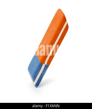 erasers on the white background. Stock Photo