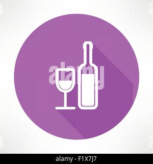 Wine bottle icon Stock Vector Image & Art - Alamy