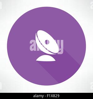 satellite dish icon. Flat modern style vector illustration Stock Vector