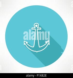 anchor icon. Flat modern style vector illustration Stock Vector