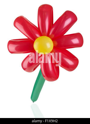 Flower balloons decoration for holiday isolated on white Stock Photo - Alamy