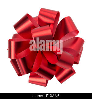 red bow isolated on the white background. Stock Photo