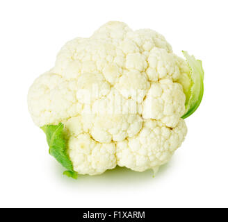 fresh cauliflower isolated on the white background. Stock Photo
