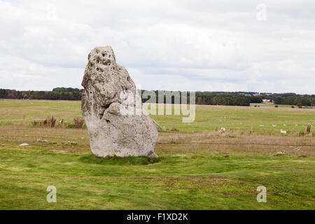 The Heel Stone, Stonehenge UNESCO World Heritage site, Wiltshire England UK Stock Photo