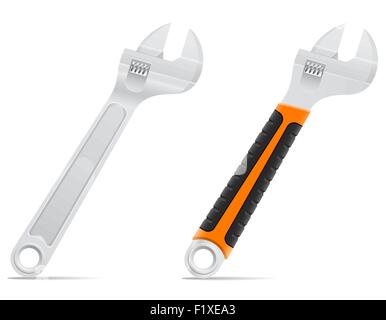 tool screw wrench vector illustration isolated on white background Stock Vector