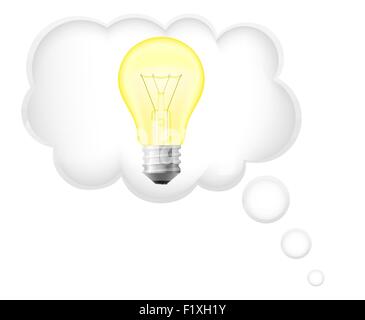 concept idea vector illustration isolated on white background Stock Vector