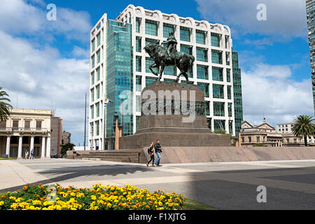 Montevideo, Uruguay, Plaza Independencia Stock Photo