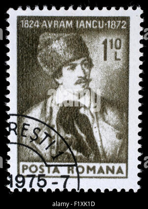 Stamp printed in Romania shows Avram Iancu, circa 1974 Stock Photo