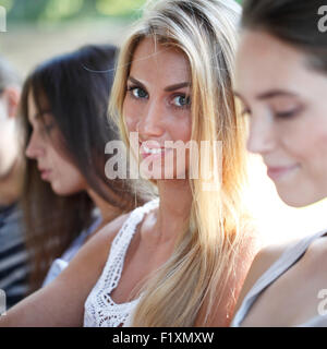 group of young women Stock Photo