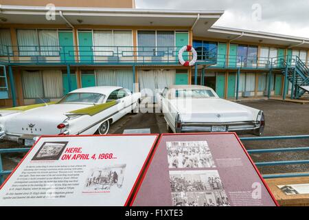 United States, Tennessee, Memphis, Lorraine Motel where Martin Luther King was murdered on 04 April 1968 Stock Photo