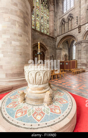 An interior view of Hereford Cathedral Stock Photo