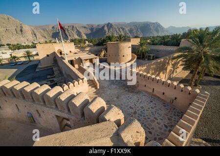 Oman, Khasab, Musandam, fort from 17th century, and museum Stock Photo