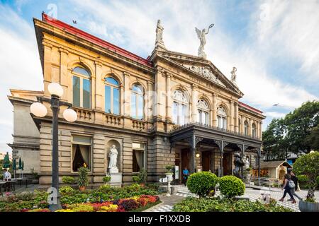 Costa Rica, San Jose, downtown, the National Theatre Stock Photo