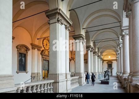 Italy, Lombardy, Milan, baroque palace Brera Pinacoteca di Brera art museum ancient and modern inaugurated in 1809 Stock Photo