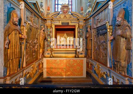 France, Haute Garonne, Toulouse, Saint Sernin basilica, listed as World Heritage by UNESCO, stop on El Camino de Santiago, Chapel of St. Sernin Stock Photo