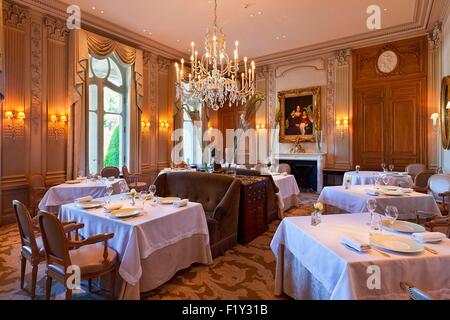 France, Marne, Reims, Chateau les Crayeres Restaurant Stock Photo