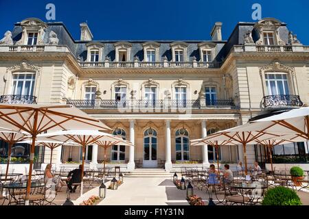 France, Marne, Reims, Chateau les Crayeres Restaurant Stock Photo