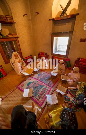 Oman, Khasab, Musandam, fort from 17th century, and its museum Stock Photo