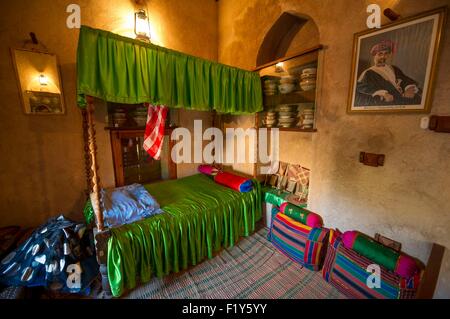 Oman, Khasab, Musandam, fort from 17th century, and its museum Stock Photo