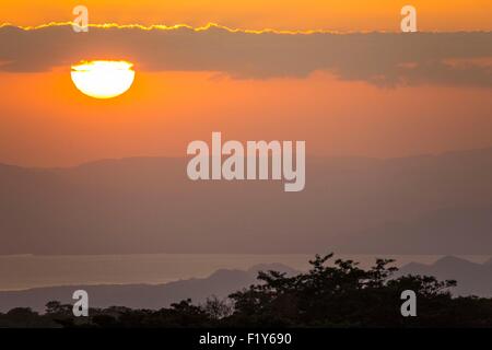 Costa Rica, Puntarenas province, Monteverde, sunset Stock Photo