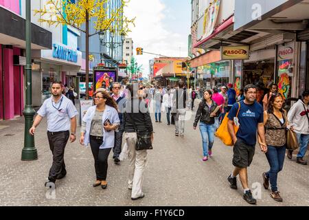 Costa Rica, San Jose, downtown, pedestrian city center, Avenida Central Stock Photo