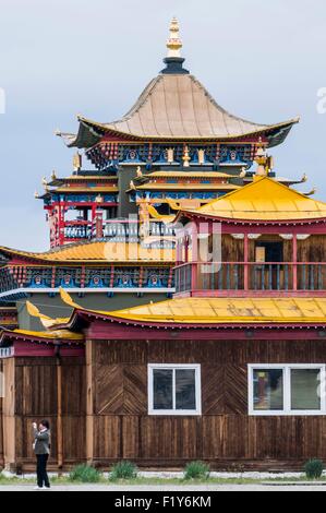 Russia, Siberia, Republic of Buryatia, Ulan-Ude, Datsan Buddhist monastery Ivolguinsky loan from the village of Verkhnyaya Ivolga only Buddhist monastery in Russia Stock Photo