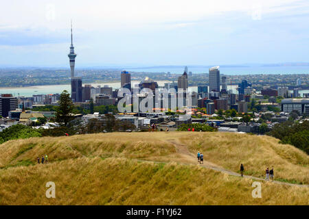 Mount Eden One Tree Hill View of Auckland New Zealand, NZ, North Island Stock Photo