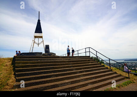 Mount Eden One Tree Hill View of Auckland New Zealand, NZ, North Island Stock Photo