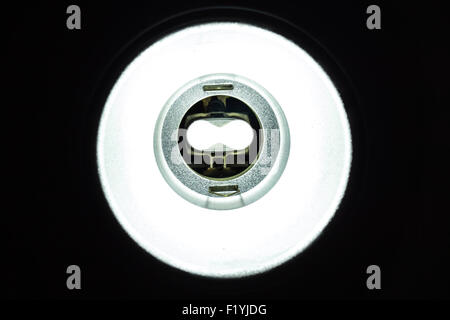 close up of  Down Light On The Ceiling Stock Photo