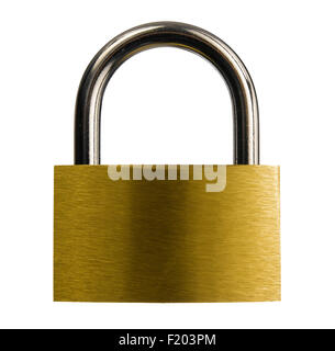 Closed silver padlock isolated on white background Stock Photo - Alamy