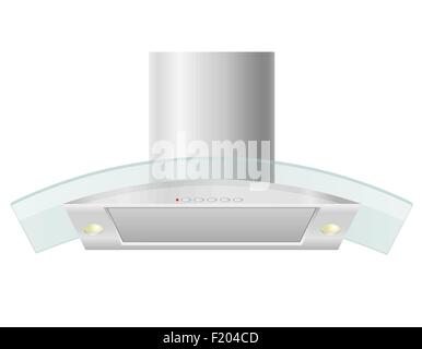 extractor hood for kitchen vector illustration isolated on white background Stock Vector