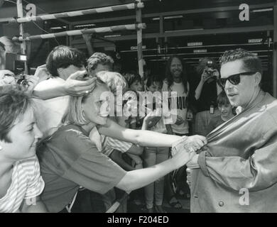 FRANKIE GOES TO HOLLYWOOD UK pop group in August 1986 Stock Photo