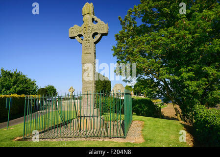 Ireland, County Tyrone, Ardboe High Cross. Stock Photo