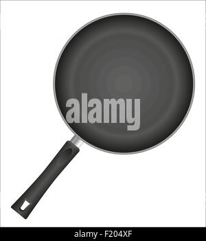 frying pan vector illustration isolated on white background Stock Vector