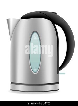 electric kettle vector illustration isolated on white background Stock Vector