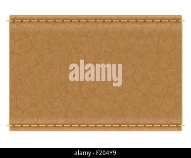 leather label for jeans vector illustration isolated on white background Stock Vector