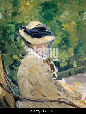 Edouard Manet - Madame Manet (Suzanne Leenhoff) at Bellevue Stock Photo
