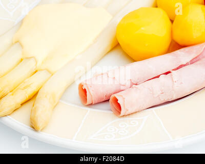 Spargelgericht Stock Photo