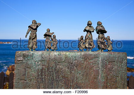 Memorial for the East Coast Fishing Disaster of 1881, St Abb's Scotland Stock Photo