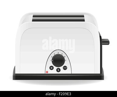 toaster vector illustration isolated on white background Stock Vector