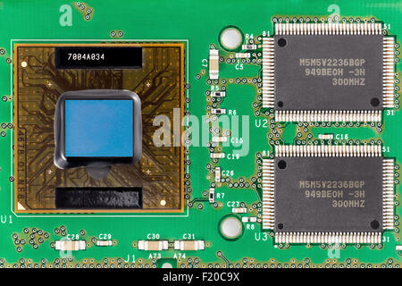 Electronic device. Printed circuit board Stock Photo