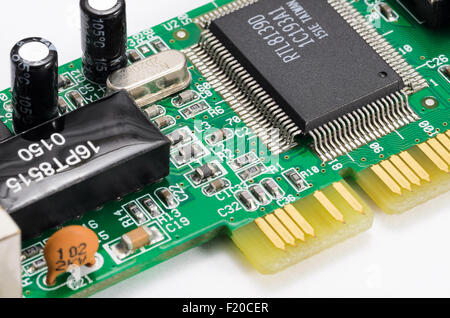 Electronic device. Printed circuit board Stock Photo