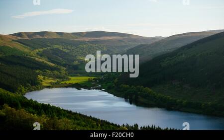 Talybont Reservoir and Glyn Collwn Valley, Brecon Beacons National Park, Wales, UK Stock Photo