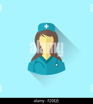 Woman doctor flat design. Female doctor coloring page. Female nurse ...