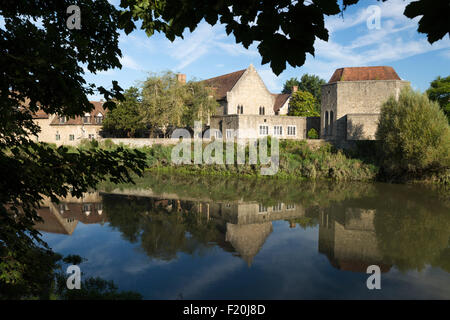 The Friars (Aylesford Priory) on River Medway, Aylesford, Kent, England, United Kingdom, Europe Stock Photo