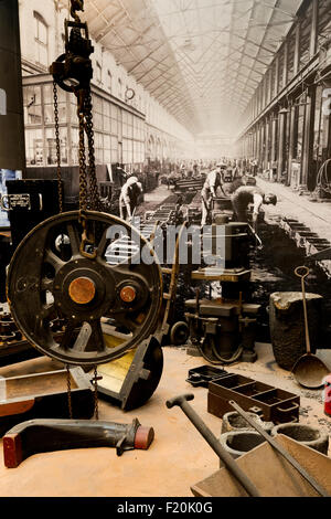 Museum of the Great Western Railway works.. Swindon England. Stock Photo