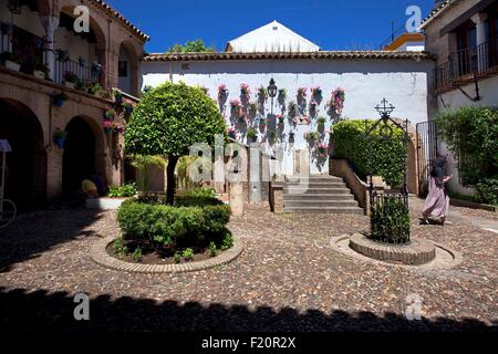Spain, Andalusia, Cordoba, Historical Centre listed as World Heritage by UNESCO, patio Stock Photo